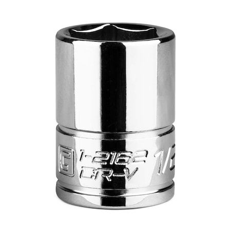 Capri Tools 1/4 in Drive 1/2 in 6-Point SAE Shallow Socket 1-2162